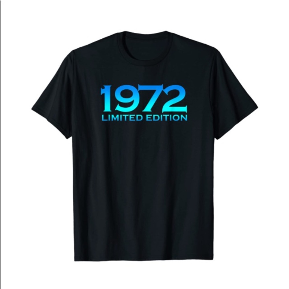 1972 Limited Edition Black T-Shirt Medium- Unisex New